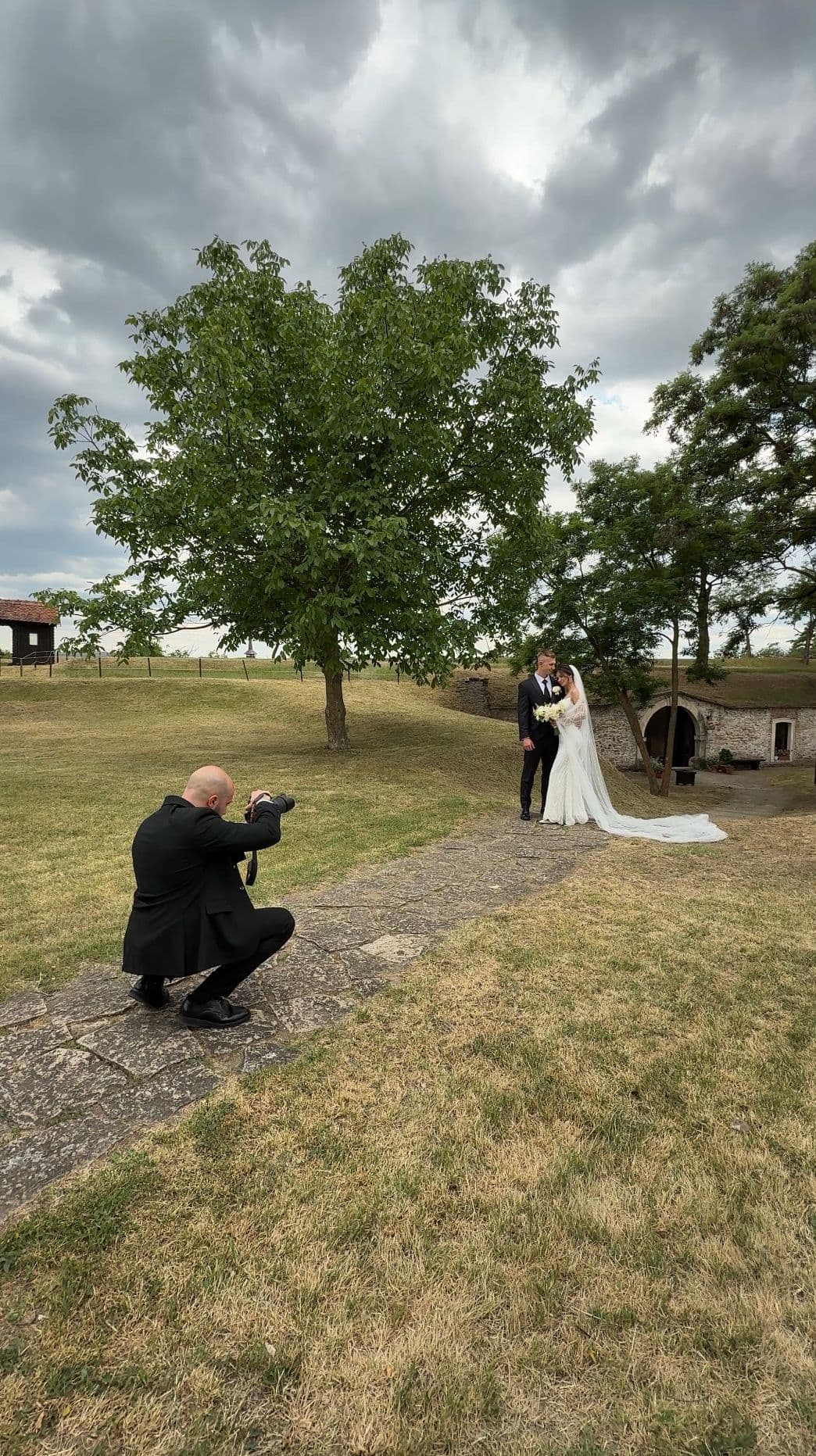 Alex working at a wedding